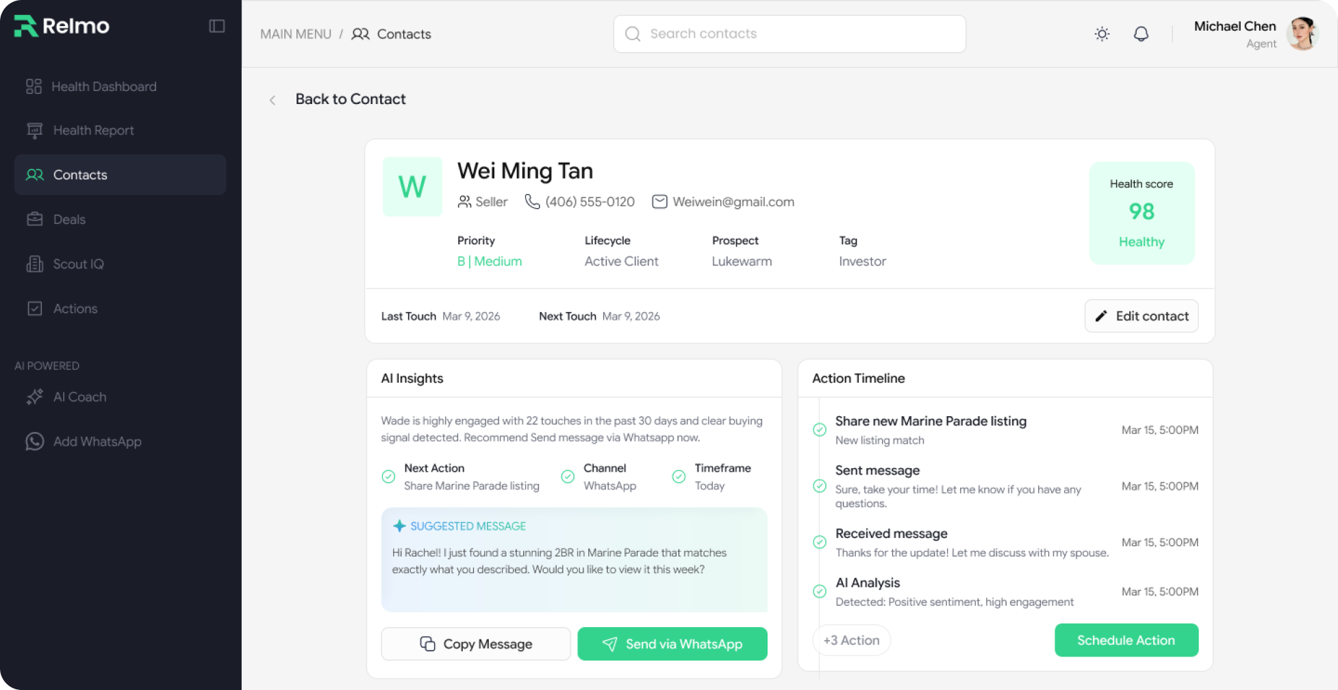 Relmo conversation follow-up preview